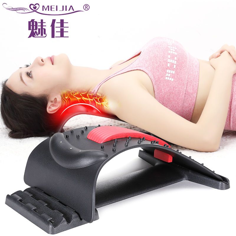 多款任选 颈椎按摩器牵引器颈椎枕腰椎矫正器腰椎间盘突出仪 115(颈椎)针灸款黑蓝色