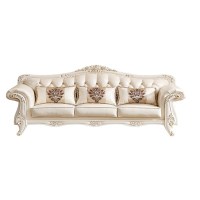 跃强欧式沙发客厅整装实木雕花中小户型沙发