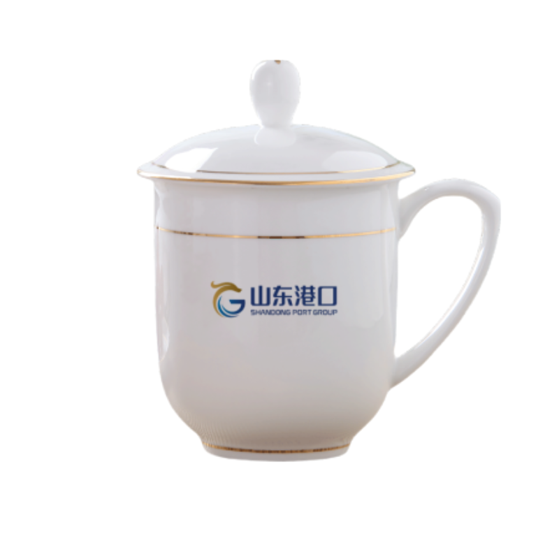 陶相惠骨瓷1号会议杯盖杯400ml 30个/组 加印LOGO