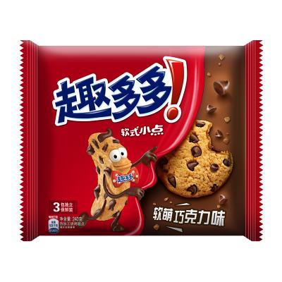 趣多多 糕点 软式小点 软萌巧克力味240g