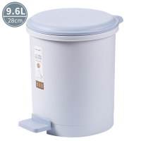茶花 9.6L垃圾桶 带盖脚踩式废纸篓 15011K颜色随机