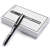 百利金(Pelikan ) style P57d 黑色 F尖 学生办公钢笔熊猫礼盒装