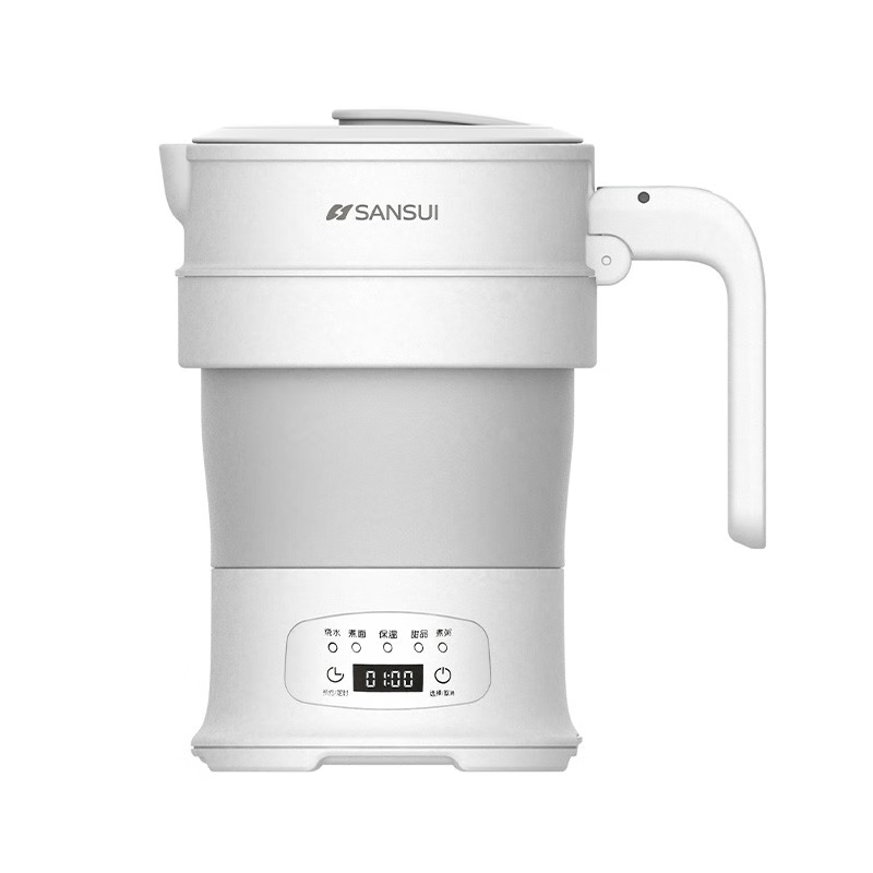 山水(SANSUI)WT-SH080不锈钢折叠电热水壶0.8L(单位:个)白色