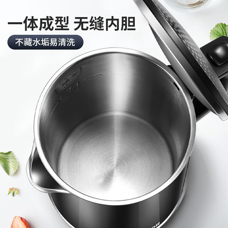 苏泊尔(SUPOR)SW-17S16L 电水壶双层保温防烫电热水壶1500W大功率全钢无缝316L不锈钢烧水壶高清大图