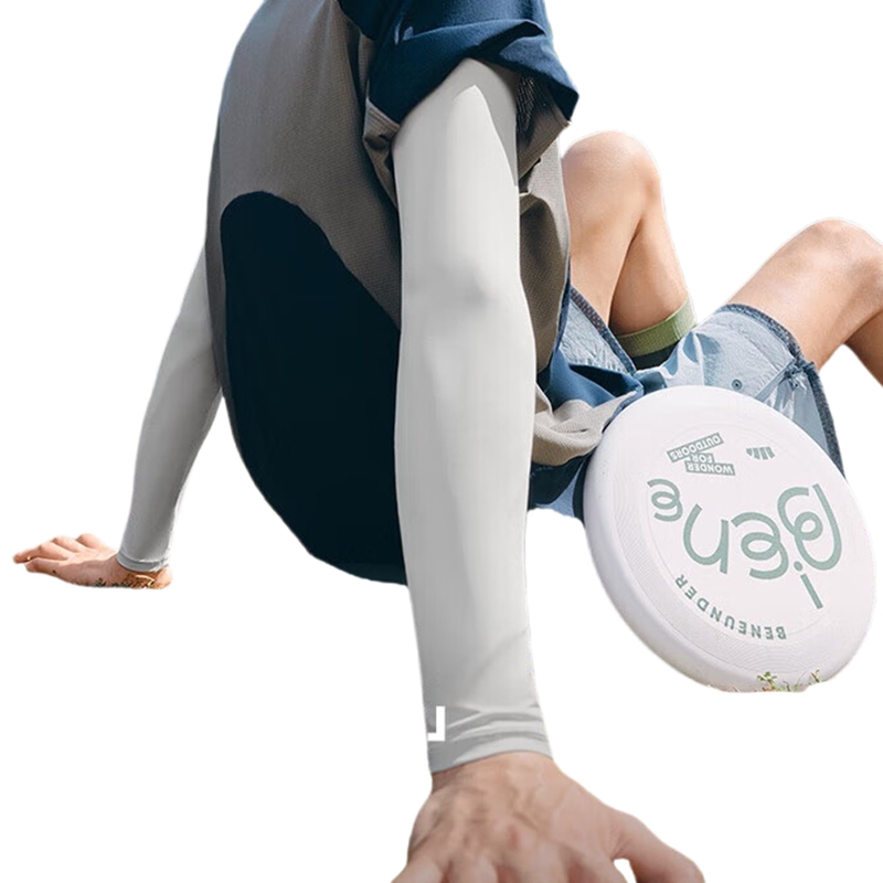 蕉下（beneunder）防晒冰袖男冰丝袖套男护袖男开车骑车防晒手臂夏季防紫外线高山灰