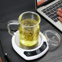 富光FUGUANG玻璃杯茶杯带把茶水分离男女花茶杯过滤泡茶水杯子