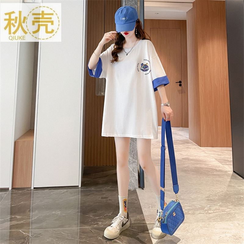 秋壳美式潮流ins甜酷风本命年老虎短袖T恤女2022夏季韩版圆领上衣