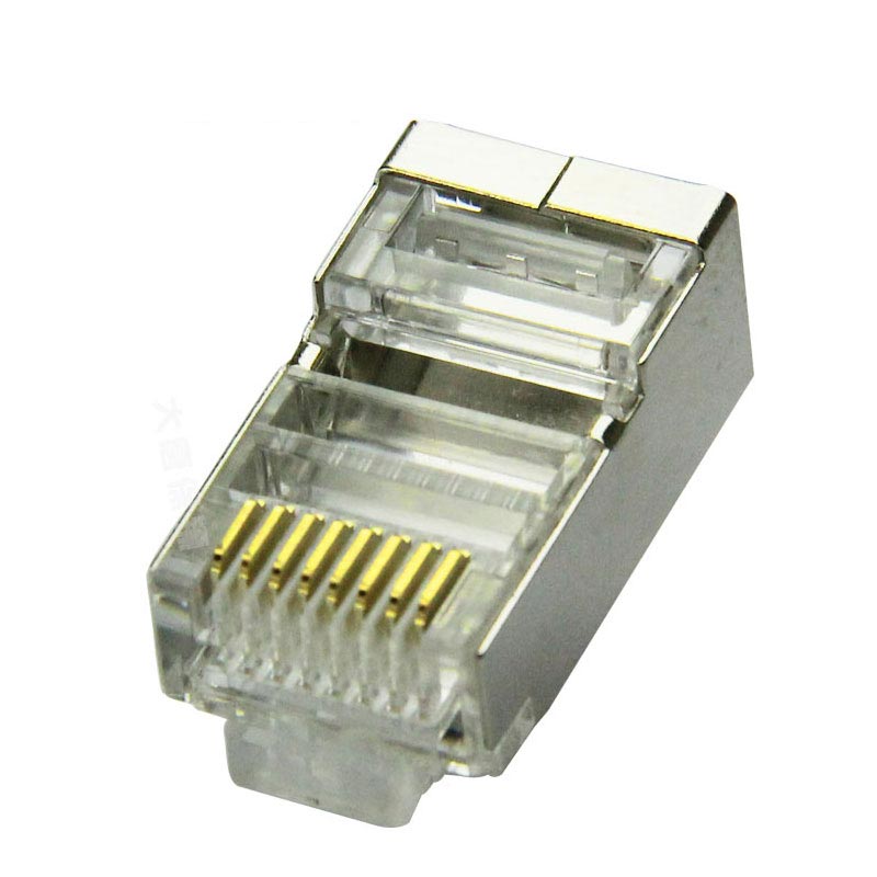 大唐保镖 RJ45水晶头 六类屏蔽水晶头100个/盒 DT2802-6P高清大图