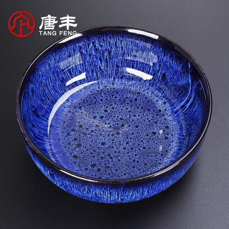 家柏饰(CORATED)窑变茶洗家用蓝盏水洗功夫蓝盏杯洗大号陶瓷洗茶碗水盂笔洗SZ图片