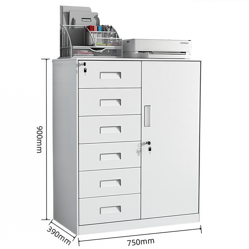 鑫木樽矮柜偏六抽台高清大图