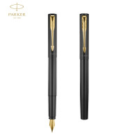 派克(PARKER) 威雅XL纯黑金夹墨水笔 钢笔