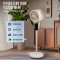 艾贝丽 家用卧室落地扇AI语音智控台式电风扇8档风3D摇头9H定时ABL-FS212