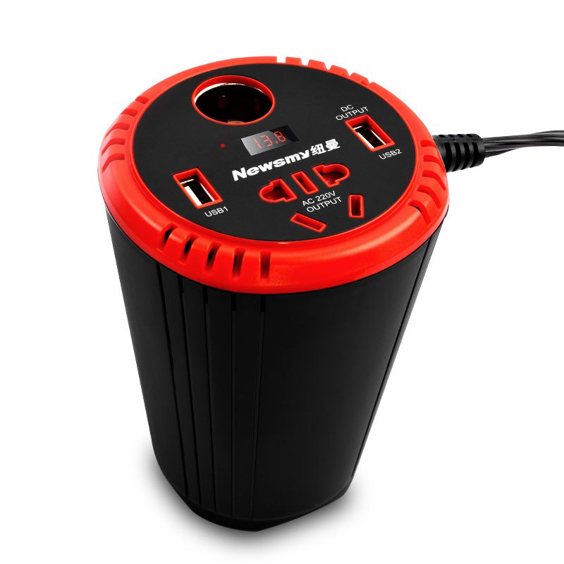 纽曼逆变电压器 NB150豪华版 12V转220V 150W持续输出车载电源转换器插座车充汽车用多