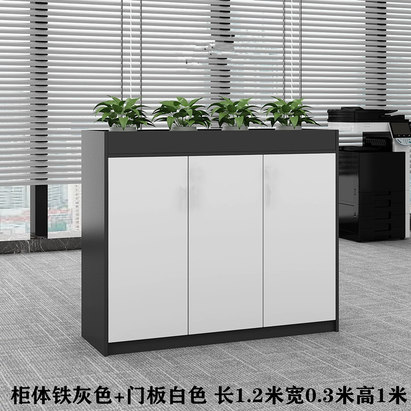 迅众 定做办公室隔断柜简约现代花槽矮柜花草柜 长120X宽30X高100CM