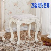 欧式美式梳妆台凳子化妆凳软包小方凳家用椅公主卧室美甲凳古筝凳
