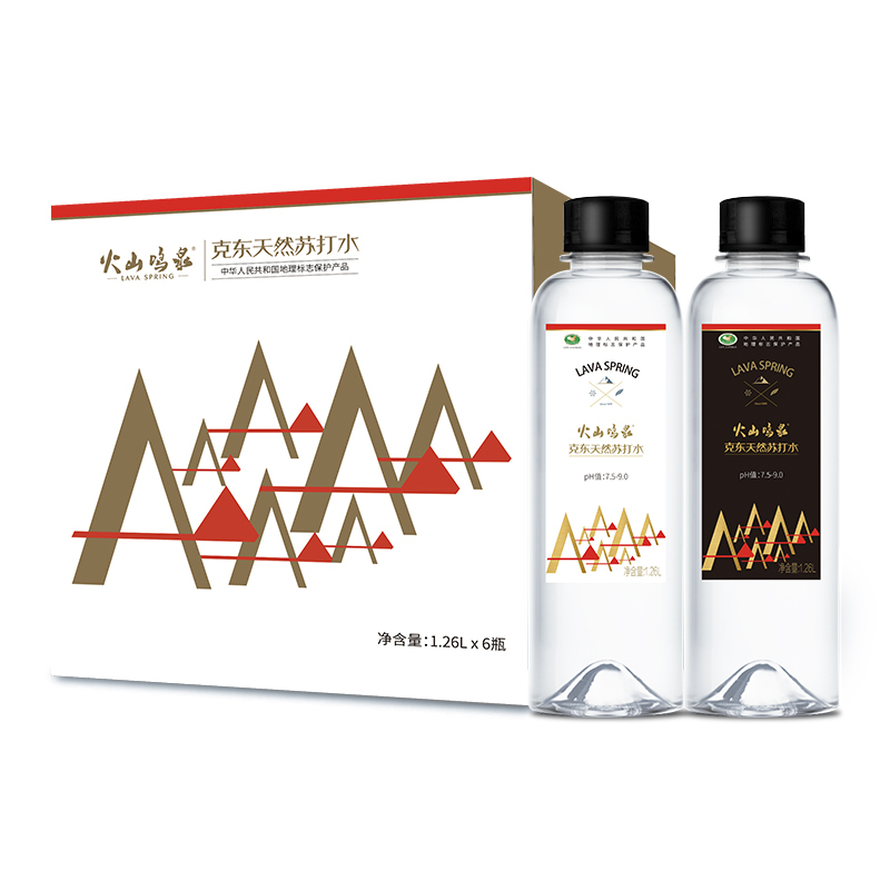 火山鸣泉 Lava Spring 苏打水火山鸣泉克东天然苏打水弱碱性水1260ml 6瓶饮用水 价格图片品牌报价 苏宁易购良觅食品专营店