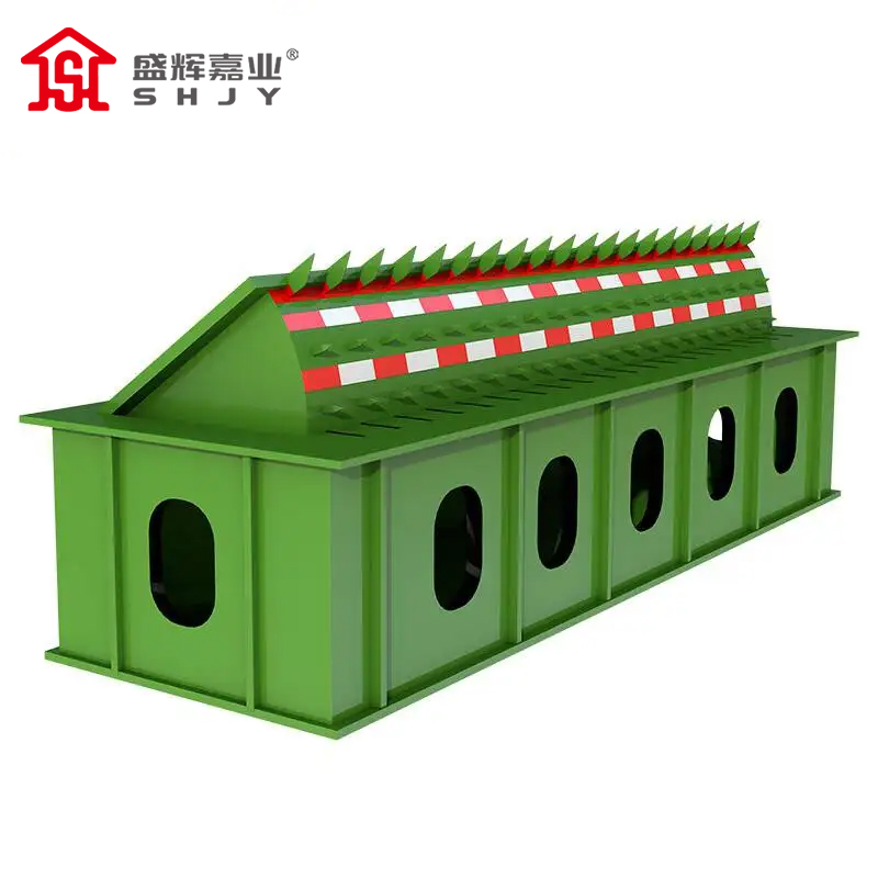 盛辉嘉业 电动液压翻板路障机电动升降带刺道路设施防撞阻车器定制3米起拍高清大图