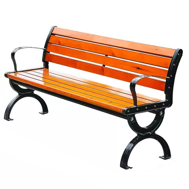 迅迈 公园椅 户外长椅 防腐塑木靠背座椅 180*43*76cm 单位 ;张