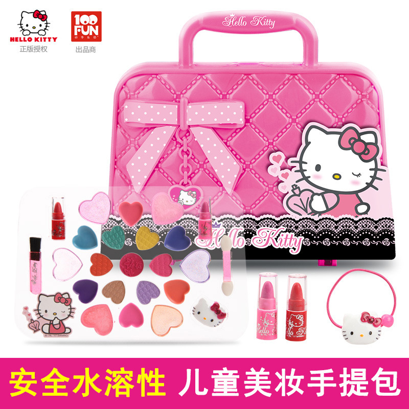 儿童化妆盒魔法彩妆盒口红唇彩眼影礼盒装扮套装女孩过家家玩具 苏菲亚美甲礼盒
