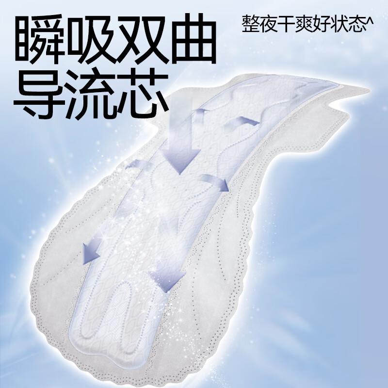 FREEMORE®自由点益生菌卫生巾 夜用360mm×6片*4包高清大图