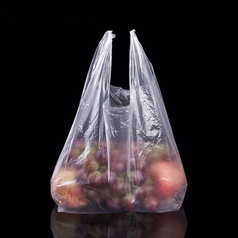 简约加厚连卷背心式保鲜袋手撕连卷加厚家用大中小号手提点断食物袋一次性用品厨具