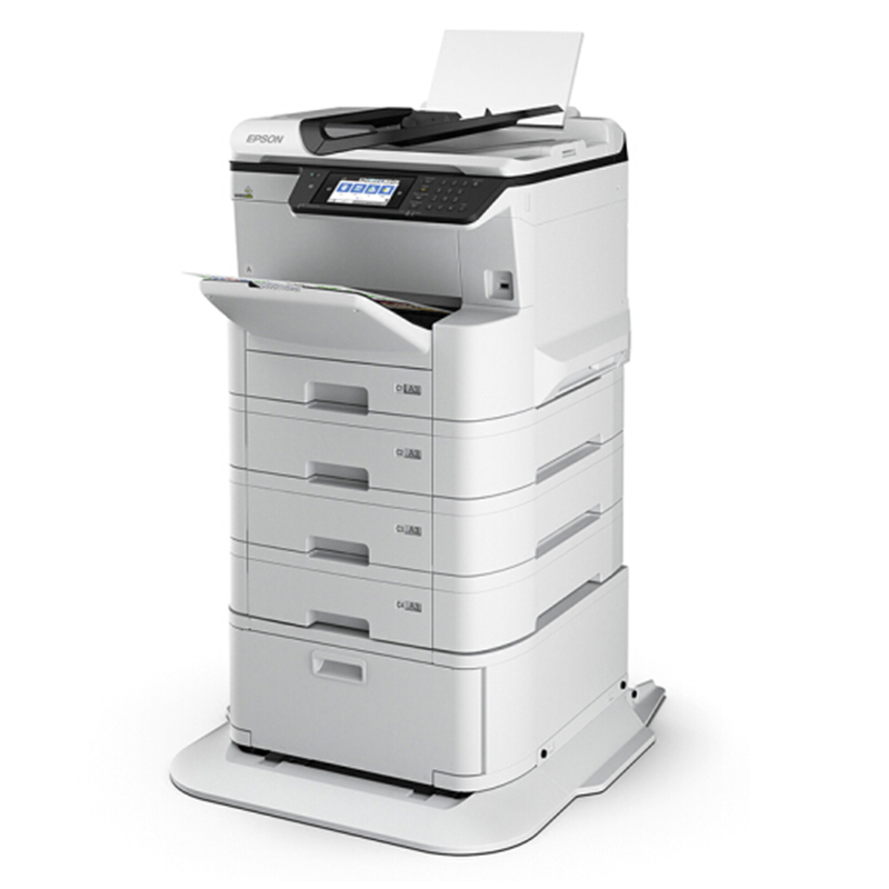 爱普生(EPSON) WF-C8690a A4/A3+彩色喷墨墨仓大中型办公数码复合机打印机 含4个纸盒+工作台选件