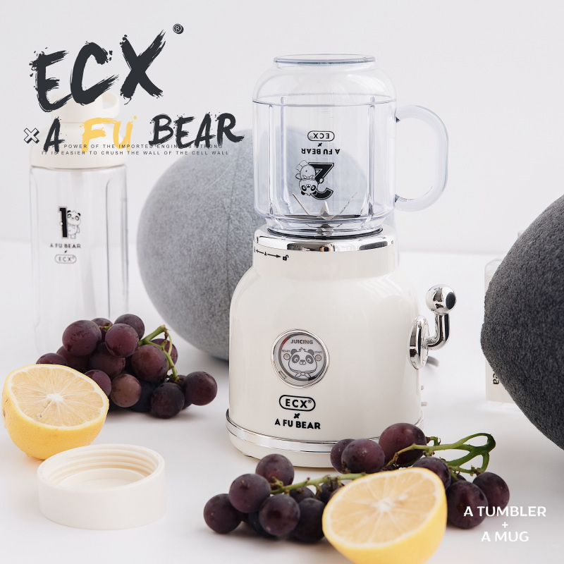 网红杯具熊(BEDDYBEAR)官方正品ECX家用电机全自动榨汁杯料理机果汁机电动果蔬榨汁机水果碰碰机-明星倾力推荐同款