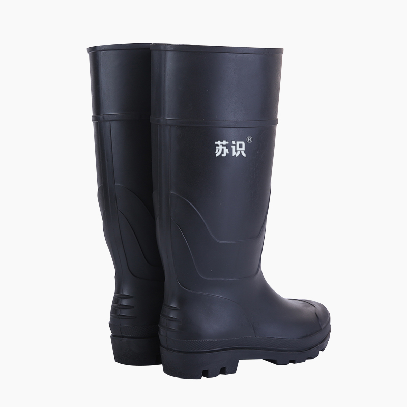 苏识 SS-3947 PVC 均码 高筒雨鞋(计价单位:双)黑色高清大图
