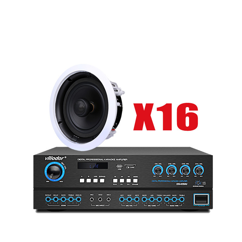 Hivi/惠威 VX6 吸顶喇叭家用天花吊顶音响功放音乐套装八
