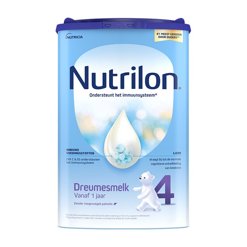 26.8效期-荷兰牛栏(Nutrilon)诺优能宝宝牛奶粉4段800g/罐装进口婴幼儿四段奶粉适合12-24个月