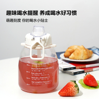 乐扣乐扣大肚杯塑料Tritan大容量水杯吸管高颜值水壶儿童学生女