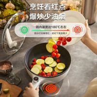 苏泊尔(SUPOR)电炒锅电煮锅电火锅电蒸锅 家用多功能炖煮一体4L炒菜蒸煮插电多用途锅 CJ28A615