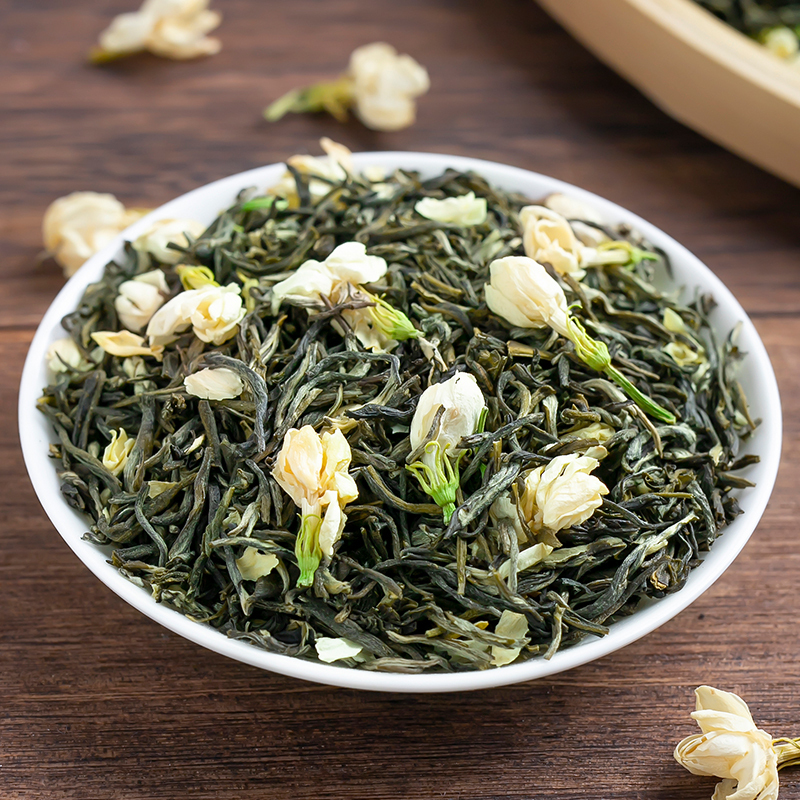 溪商茉莉毛尖浓香型茉莉花茶2025新茶花草茶横县茶叶散装500g