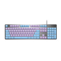 罗技(Logitech) K845青轴+蓝色键帽+紫色键帽有线全尺寸笔记本电脑电竞吃鸡游戏办公机械键盘