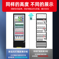 星星(XINGX)150升风直冷单门展示柜 饮料柜 商用冷藏保鲜超市便利店冷饮陈列柜(无灯箱款)LSC-150FYPE
