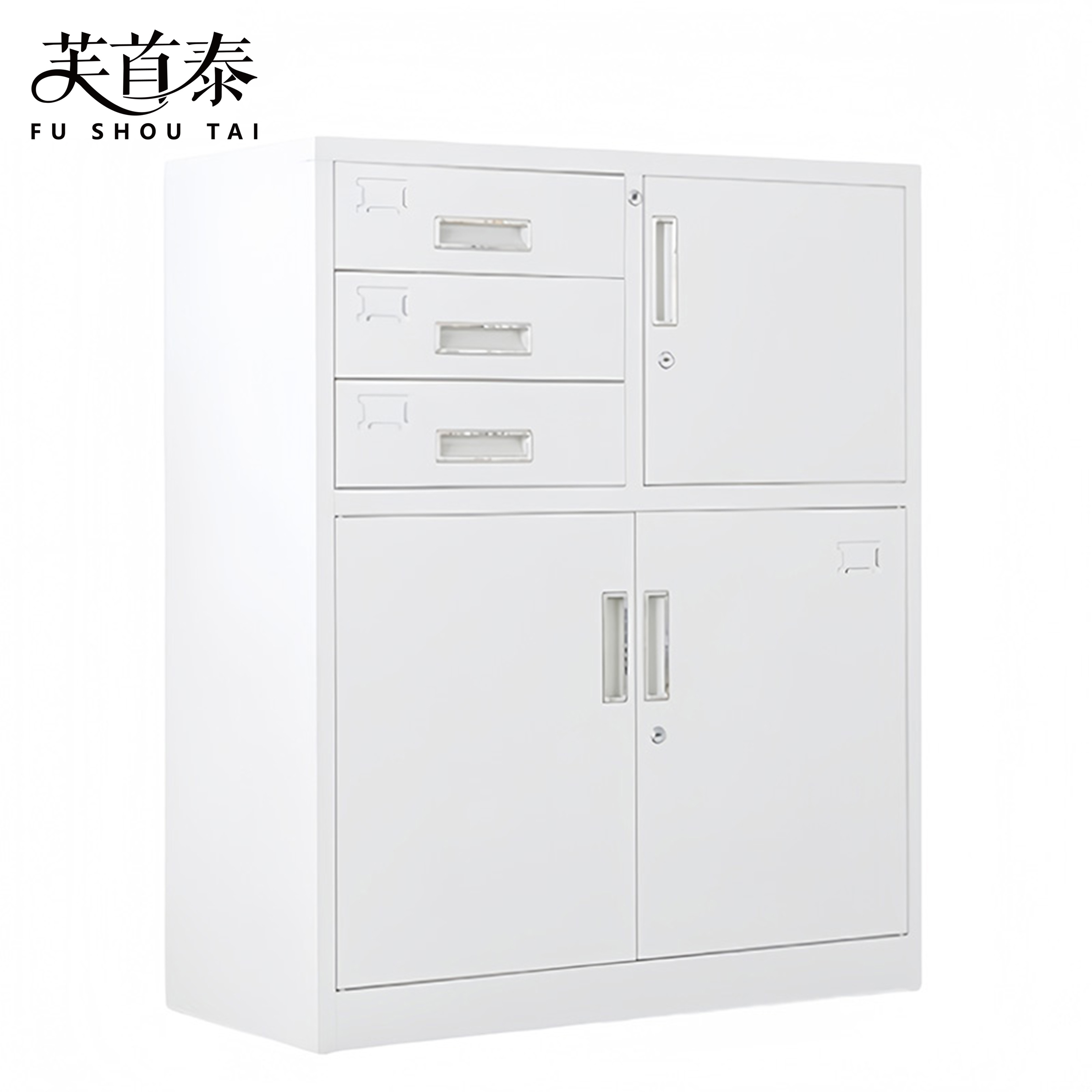 芙首泰文件收纳柜偏三斗850*390*1020mm台高清大图