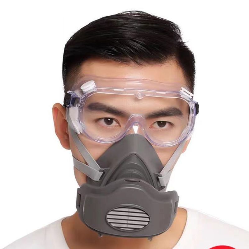 橡胶头戴式口罩100片kn95棉3200防尘口罩打磨装修工业粉尘搬运劳保