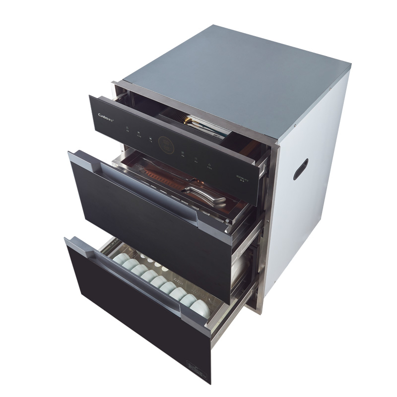 康宝消毒柜 200升极大容量 全嵌半嵌 三门五层 动态消毒提醒 304不锈钢层架 智能AI全自动消毒XDZ200-Y12高清大图