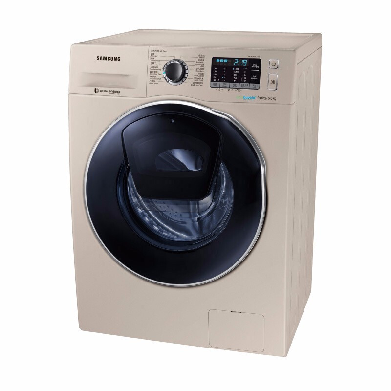 三星(samsung)9公斤洗烘一体变频全自动滚筒洗衣机中途添衣泡泡净wd
