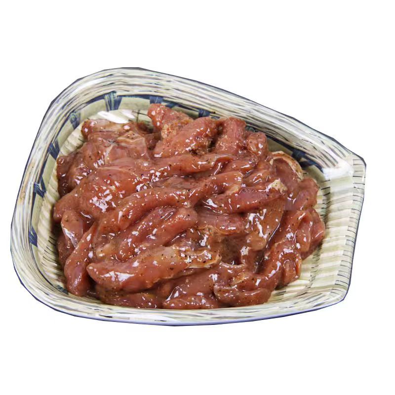 鑫牧盟 黑椒鸭柳/斤 黑椒肉柳条高清大图