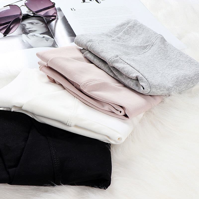 迪鲁奥(DIUAO) 孕妇安全裤防托腹低腰宽松孕妇装短裤怀孕期夏季薄款孕妇裤子 交叉-灰色 图片