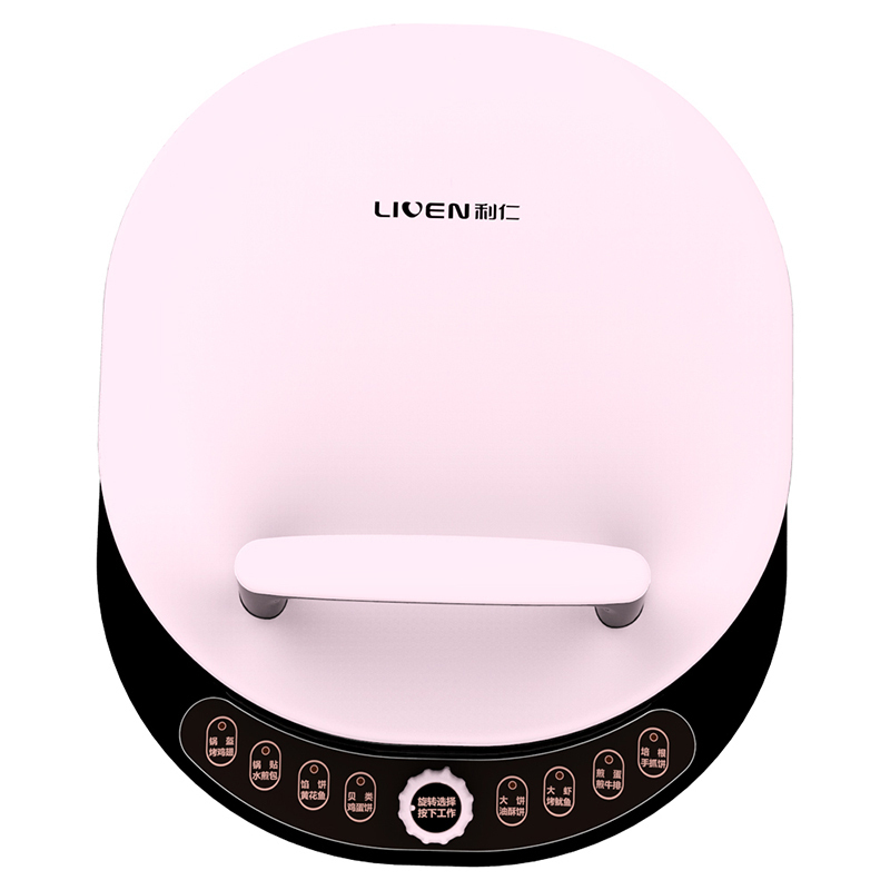利仁(Liven)电饼铛LR-X3008 上下盘单独加热不粘涂层双面悬浮加热新款加深家用自动断电煎烙饼锅正品烤盘烤肉