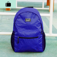 防水轻便折叠双肩包男女学生书包运动旅行背包休闲户外登山皮肤包NEWLAKE 宝蓝色