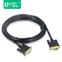 OYEL DB9串口数据线 RS232 连接线公对母5米