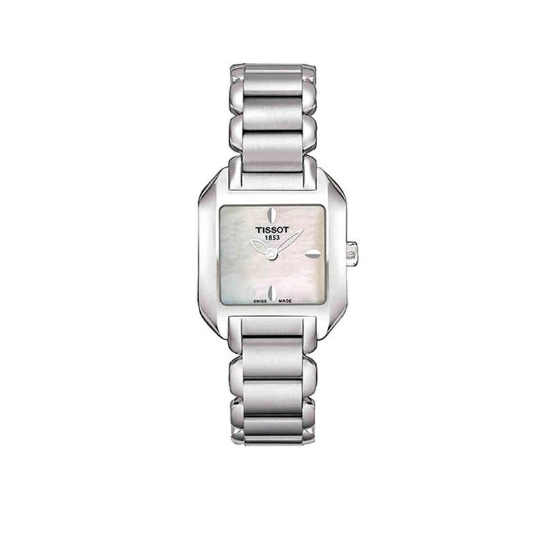 天梭 瑞士品牌 TISSOT 手表海浪系列 时尚 简约石英 金属 钢带女士手表T02.1.285.54 石英表 女