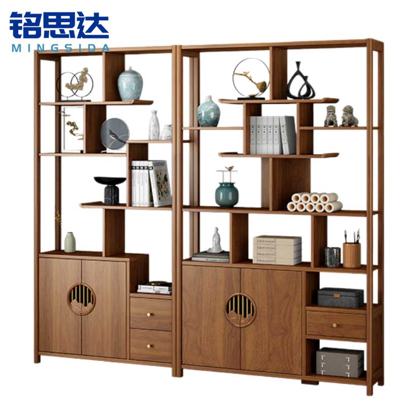 铭思达实木博古架220*30*200cm个