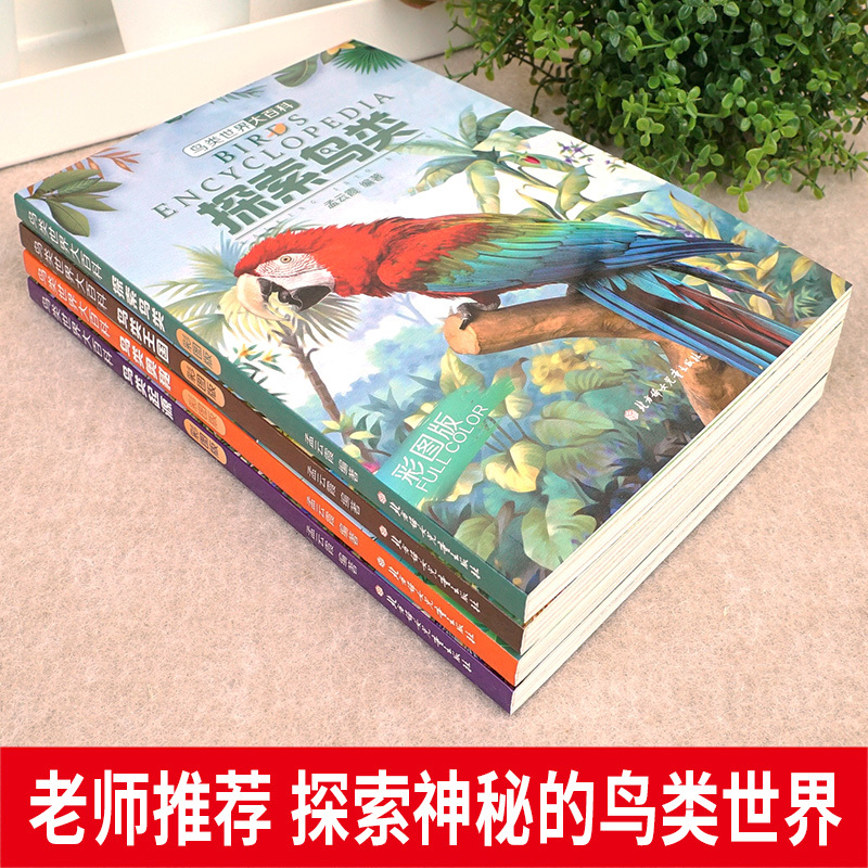 世界兵器大百科(4册) [正版]4册中国图鉴鸟类百科全书科普读物探索知识乐园小学生三四五六年级课外书必读老师阅读经典满足
