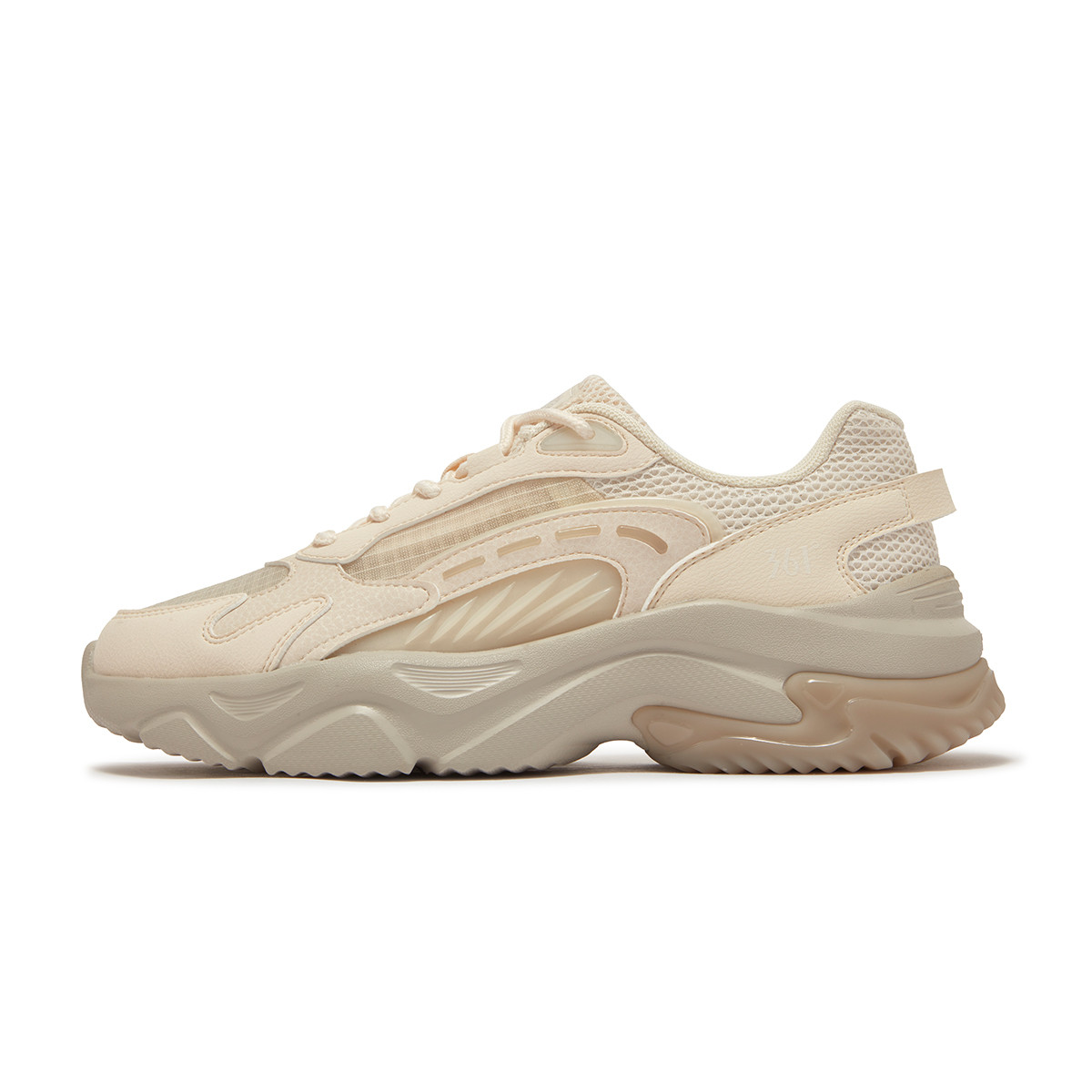 361°女鞋运动鞋新款女复古文化鞋682526774 莲子白/浮石色 36码