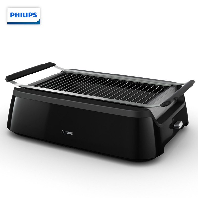 飞利浦(Philips)HD6371/91牛排机 家用少烟电烤炉烧烤炉电烤盘烤肉铁板烧商用烧烤机 单台装