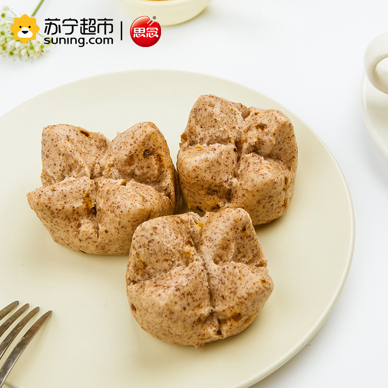 思念 中华面点 黑米红枣馒头 420g (12只)